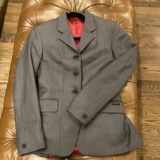 LADIES MEARS NAVY WOOL FROCK COAT- SHOWING/ HUNTING JACKET SIZE 10