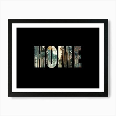 Home Poster Forest Collage Vintage  Framed Wall Art Poster Canvas Print Picture