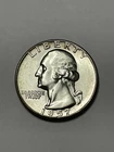 1957 Washington Quarter Type B 90% Silver UNC BU