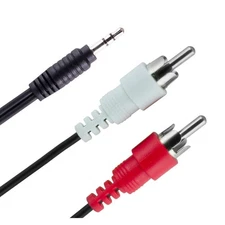 3.5mm AUX to Stereo RCA Audio Cable Adapter for Home Theater Car Audio Systems