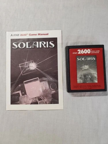 Atari 2600 Solaris Game Cartridge CX26136 Tested Vintage 1988