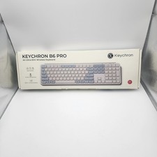 Keychron B6 Pro Ultra-Slim Wireless Keyboard - Retro Blue