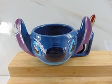 WDW Cute Disney Stitch 16oz. Mug Spoon Set NEW Lilo and Stitch MINT RARE SIZE