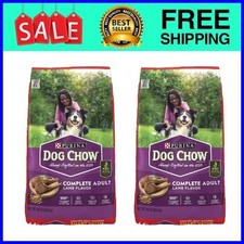 Purina Dog Chow Complete Adult Dog Food, High Protein Lamb, 44 lb, 2 Pack 0.66 per pound