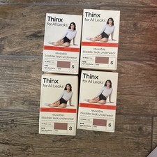 4PK Thinx For All Leaks Hi Waist Reusable Bladder Underwear  SMALL  LIGHT NEW
