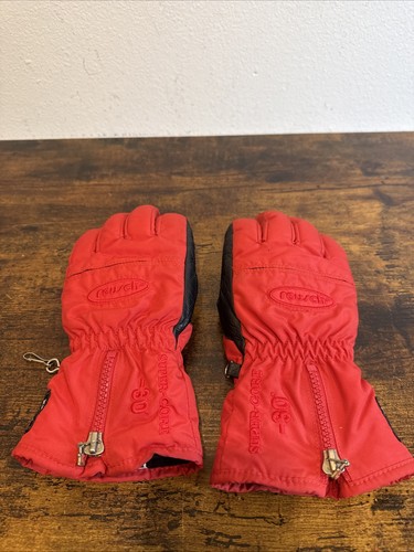 Reusch Hollofil II Ski Gloves – Red – Size Medium Lady Vintage Insulated Winter