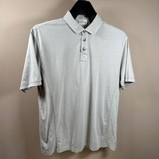 Orvis Mens XL Polo Shirt Short Sleeve Button Up Casual Gray