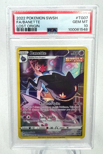 Pokemon Banette Trainer Gallery PSA 10 Lost Origin 2022 TG07
