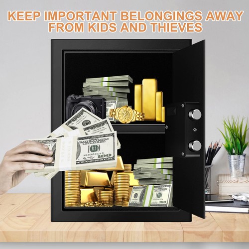 3.3 Cubic Feet Home Safe Fireproof Waterproof, Digital Home Security Safe Box... - Picture 9 of 9