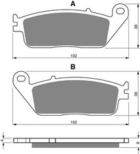 Brake Disc Pads Front L/H Goldfren for 2009 Italjet Marco Polo 400