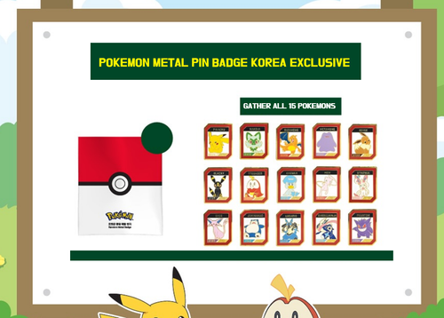 Pokemon Metal Solapa Pin Insignia Pikachu Eevee Charizard Pokemon Corea Exclusivo - Imagen 2 de 23