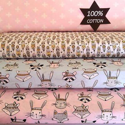 BABY SET NEW TRIBAL WOODLAND Cotton FITTED Sheet