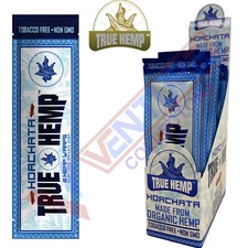 TRUE H. Natural Organic Herbal Wraps HORCHATA Full Box 25 Pouch/2 per Pack