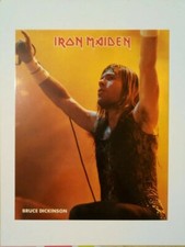 IRON MAIDEN Bruce Dickinson Poster affiche cartonné 25 x 20 cm