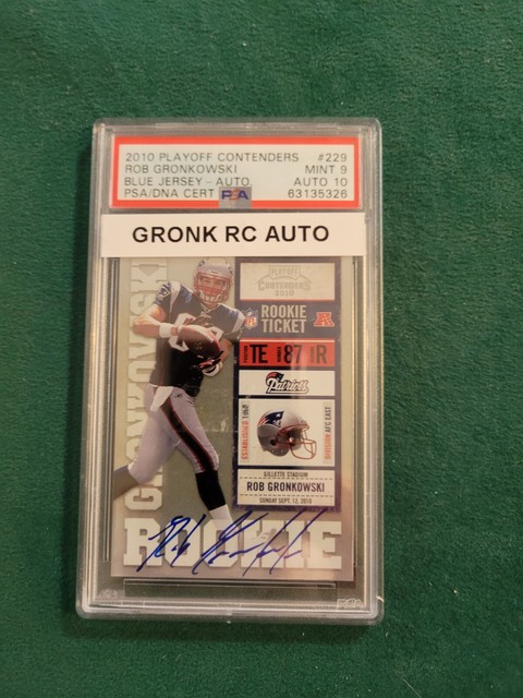 Rob Gronkowski 2010 Panini Contenders Rookie Ticket Autographs