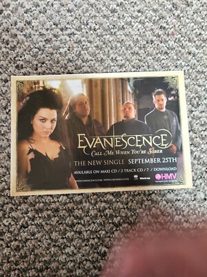BEL11 WERBUNG 5X8 EVANESCENCE: RUFEN SIE MICH AN, WENN SIE NÜCHTERN SINGLE SIND