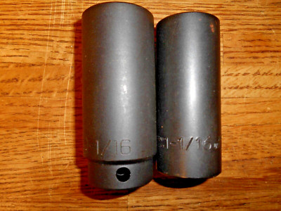 Wright & Proto 1/2'' Drive 6 Point & 12 Point 1-1/16''  Deep Well Impact Socket   
