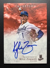 2013 Kyle Zimmer Bowman Inception RED AUTO RC 2/10 SP Autograph Rookie KC ROYALS