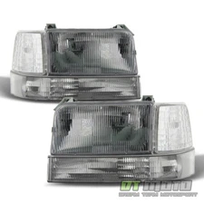 1992-1996 Ford Bronco F150 F250 Replacement Headlights Corner Light Bumper Lamps