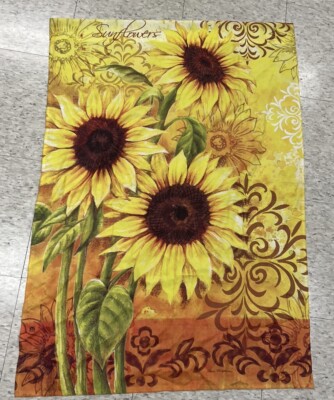 Flag Elena Vladykina Summer Autumn Sunflowers Fall 39  X 27  Outdoor Festive