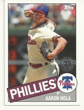  2020 TOPPS BASEBALL - AARON NOLA - 1985 35th ANNIVERSARY - #34 - PHILLIES