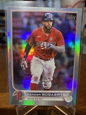 2022 Topps Series 1 Baseball Xander Bogaerts Base #8 Rainbow Foil Boston Red Sox