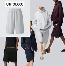 UNIQLO:C 2025 Sweat Wide Shorts Gray Black Wine Navy UNISEX New Japan
