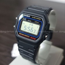 Casio W-59-1v Digital Black Resin Alarm Men's 50m Casual Watch for