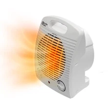 Comfort Zone Portable Desktop Space Heater with 3 Heat Settings, White