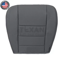 2002-2007 Ford F250 F350 Lariat Passenger Side Bottom Gray Perforated Seat Cover
