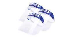 Face Covering Anti-Fog Safety Plastic Shield Transparent Facial Protection 10Pcs