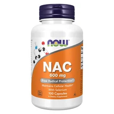 NOW FOODS NAC 600 mg 100 Veg Capsules