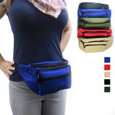 Waist Fanny Pack Adjustable Belt Bag Pouch Travel Sports Hip Purse Nylon Secure
