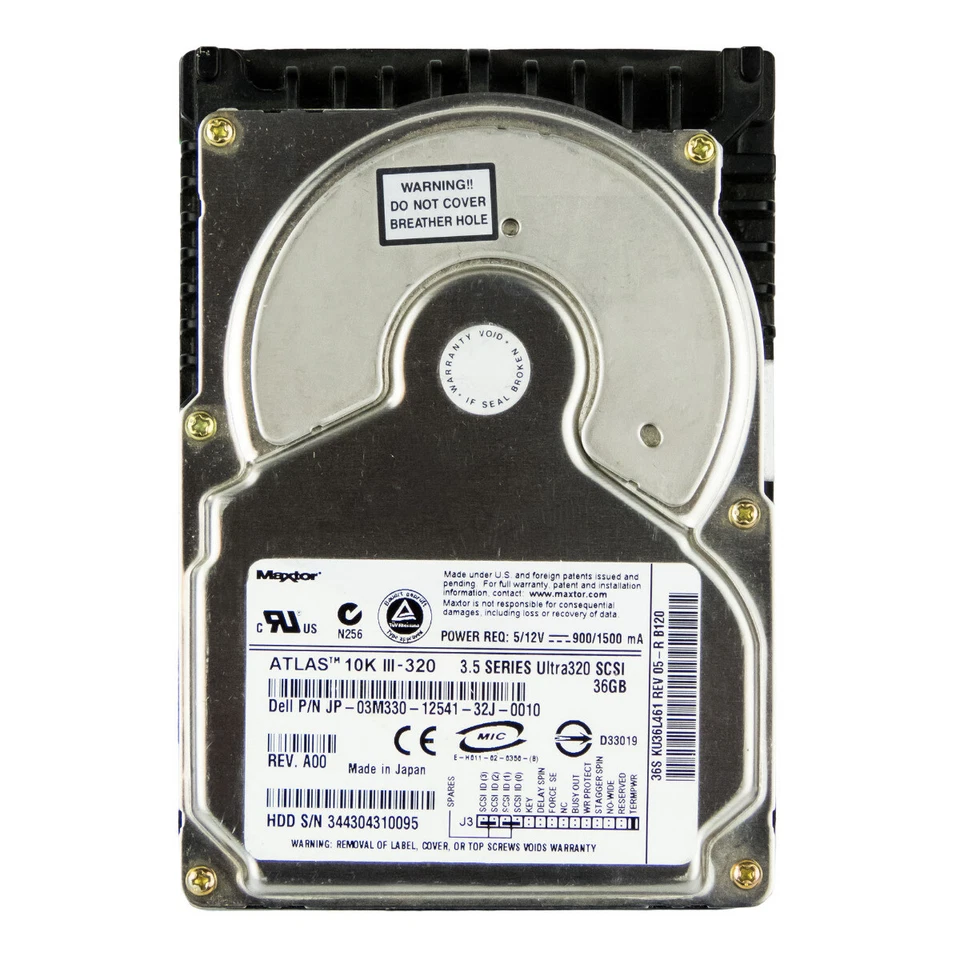 Hard Drive Dell 03M330 KU36L461 36GB 10K SCSI U320 3.5'' - Image 3 of 3