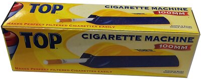 TOP 100MM Cigarette Maker Rolling Making Hand Tobacco Injector Machine Long 100s