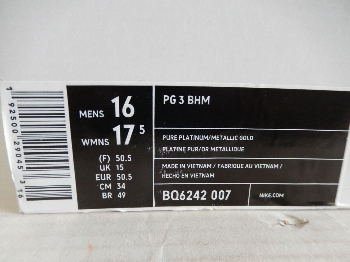 NIKE PG 3 BHM PAUL GEORGE 