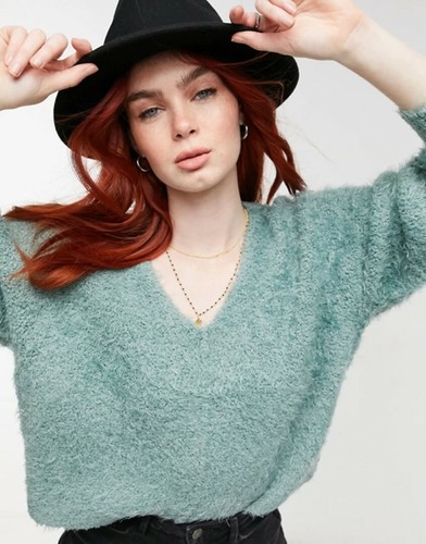 New Free People Icing V-Neck Pullover 