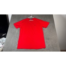 Polo Ralph Lauren V-Neck T-Shirt Pony Logo Casual Red Tee Shirt 2XL
