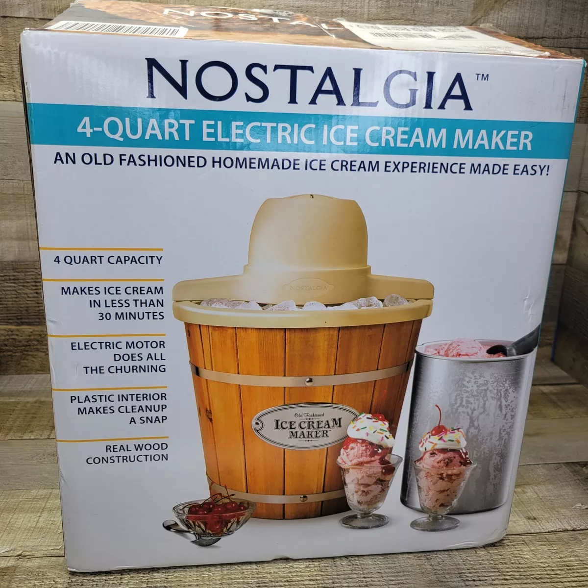 4-Qt Electric Ice Cream Maker