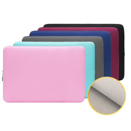 13 14 15 Inch Laptop Bag Sleeve Case Cover Velvet For Macbook Air Pro HP LENOVO - Picture 1 of 17