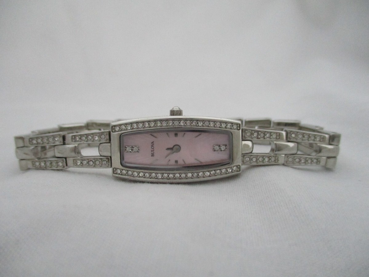 Bulova Silver-Tone Women\'s Ornate Bracelet Watch Bulova Women main image 2