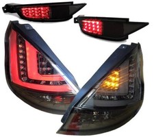 LED RÜCKLEUCHTEN + NEBELSCHLUSSLEUCHTEN FORD FIESTA JA8 MK7 2012+ SMOKE SCHWARZ