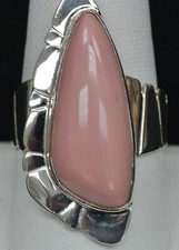 DESERT ROSE TRADING DRT Pink Opal Sunset Sterling Silver Ring Size 10