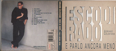 ADRIANO CELENTANO CD Esco selten und ich spreche noch weniger ERSTAUSGABE ORIGINAL