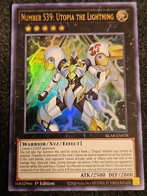 Yu-Gi-Oh! Utopia The Lightning - BLAR-EN070 - Ultra Rare 1st Edition Trading Card