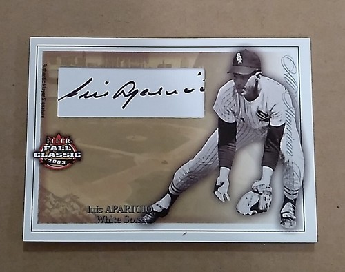 LUIS APARICIO 2003 Fleer Fall Classic All-American Collection auto /150 AAA/LA - Picture 1 of 3