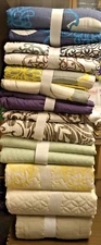 CHIC HOME QUILTS ASSORTED COLORS & SIZES SOME COMES WITH 1/ 2 SHAMS SOME NO SHAM