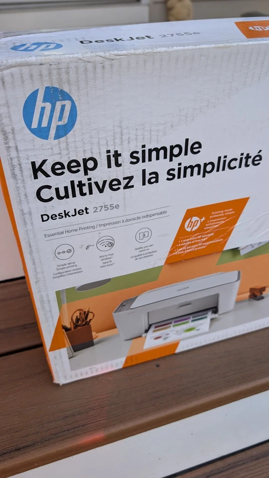 Brand New Sealed HP DeskJet # 2755e Wireless Color All-in-One Printer  - Image 2 of 3