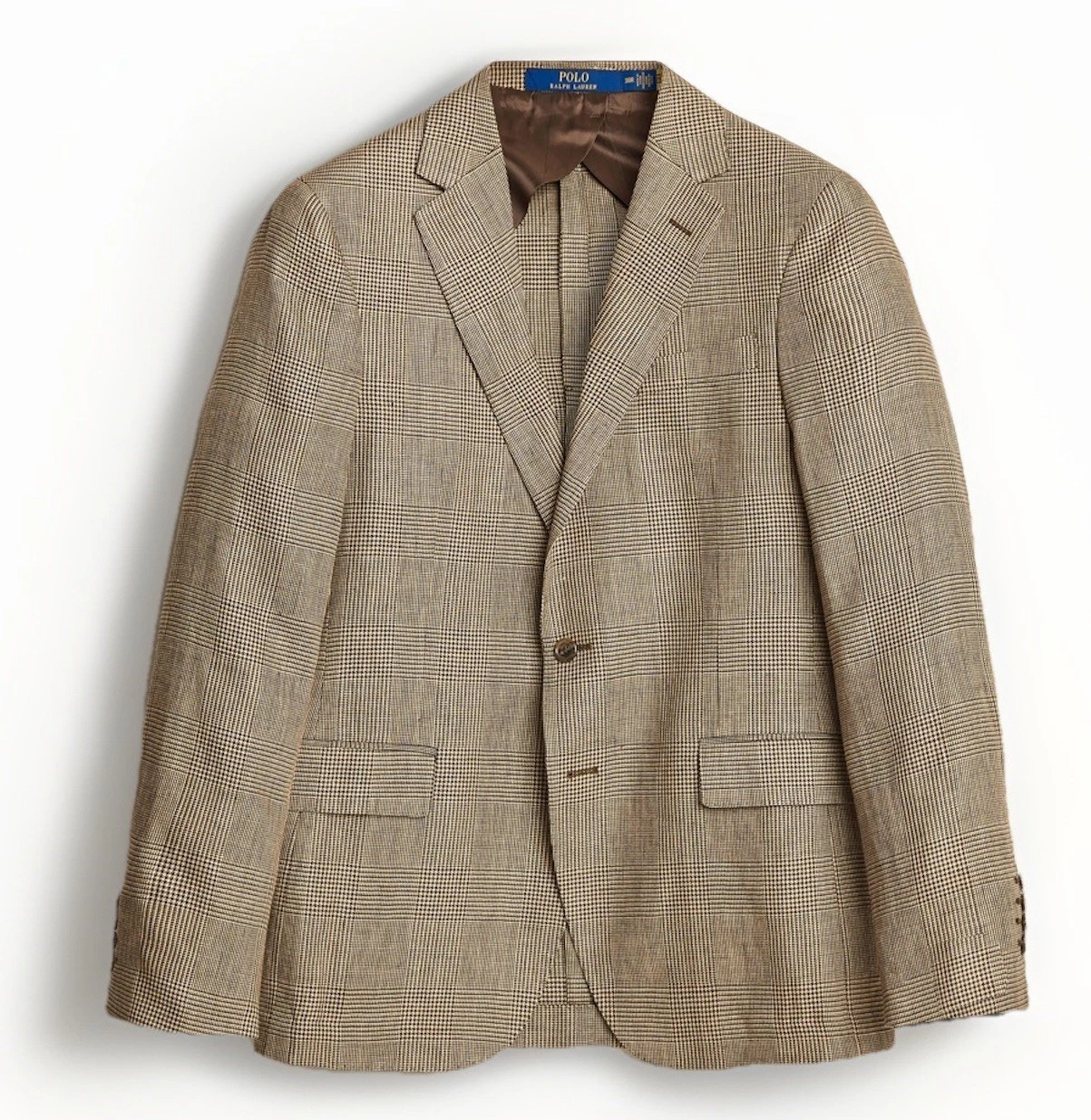 POLO RALPH LAUREN 44R Linen Glen Check Sport Coat Jacket Tweed Houndstooth BNWT