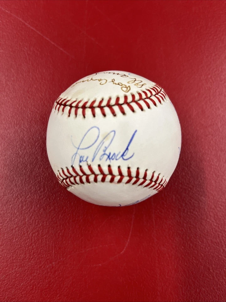 Hall of Famers Multi Signed ONL Baseball 11 Sigs JSA LOA Brock,Stargell,Snider - Image 2 of 4